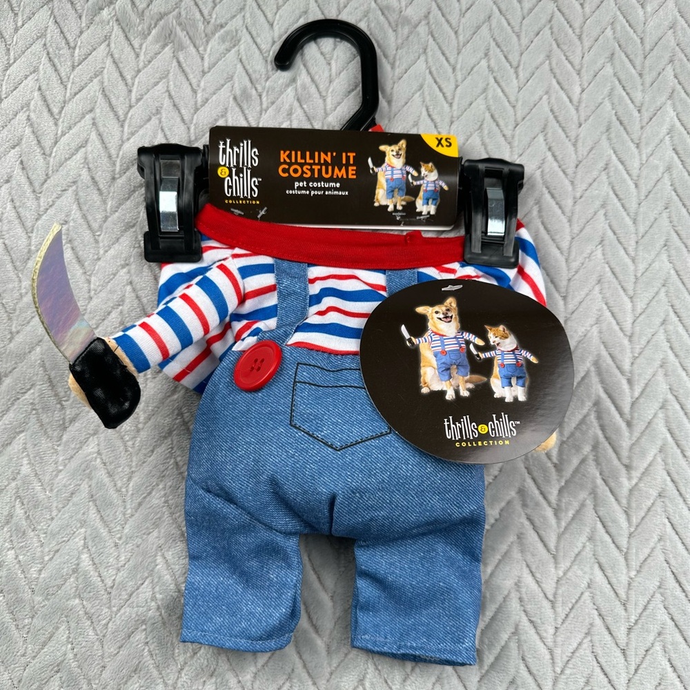 Thrills & Chills Pet Costume Size XS Chucky